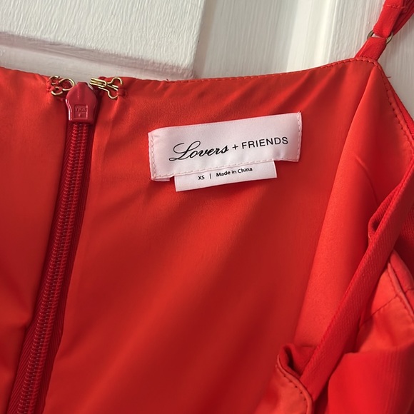 LOVERS + FRIENDS Cleo dress in Red. Xs - Picture 4 of 6